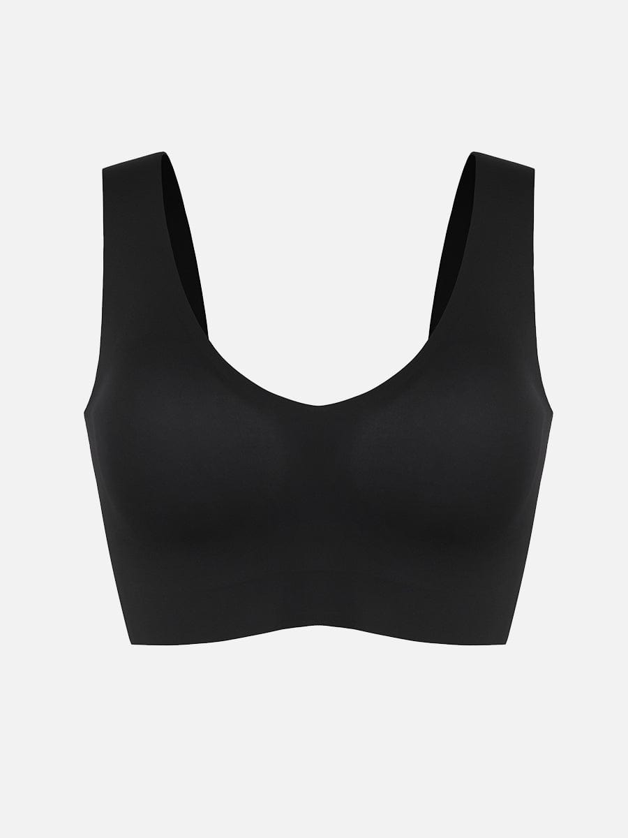 Women's Bra Tank Top – Fitted V-Neck Seamless Shapewear