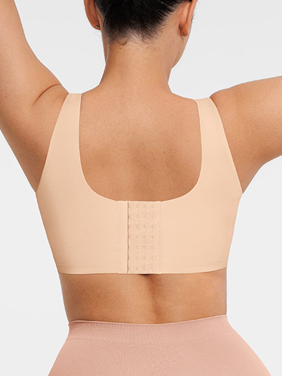 Women's Bra Tank Top – Fitted V-Neck Seamless Shapewear