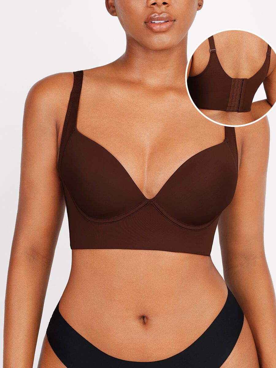 Women's Full-Coverage Bra – Underwire Push-Up Sculpting Bra