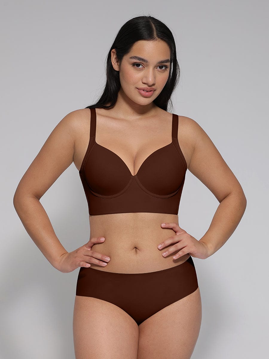 Women's Full-Coverage Bra – Underwire Push-Up Sculpting Bra
