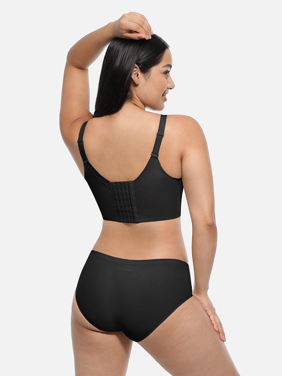 Women's Full-Coverage Bra – Underwire Push-Up Sculpting & Back-Fat Control