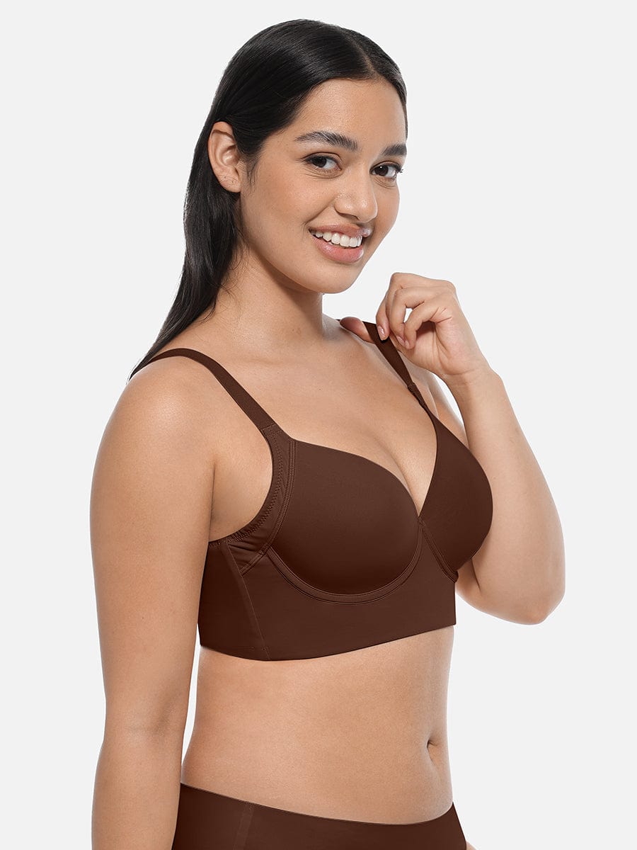 Women's Full-Coverage Bra – Underwire Push-Up Sculpting Bra