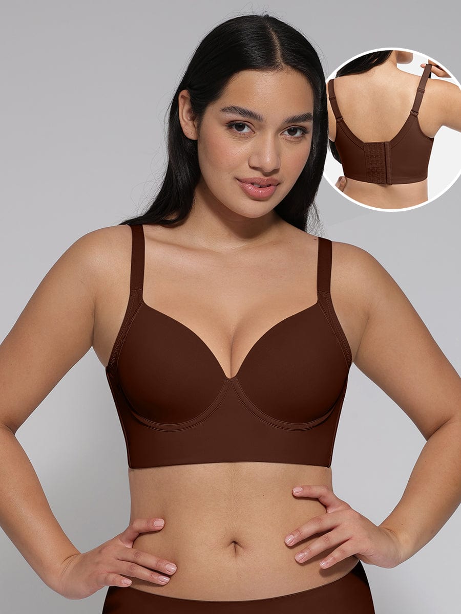 Women's Full-Coverage Bra – Underwire Push-Up Sculpting Bra