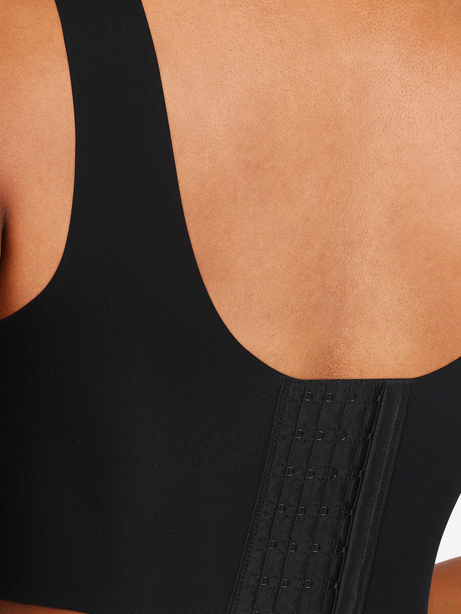 Women's Bra Tank Top – Fitted V-Neck Seamless Shapewear