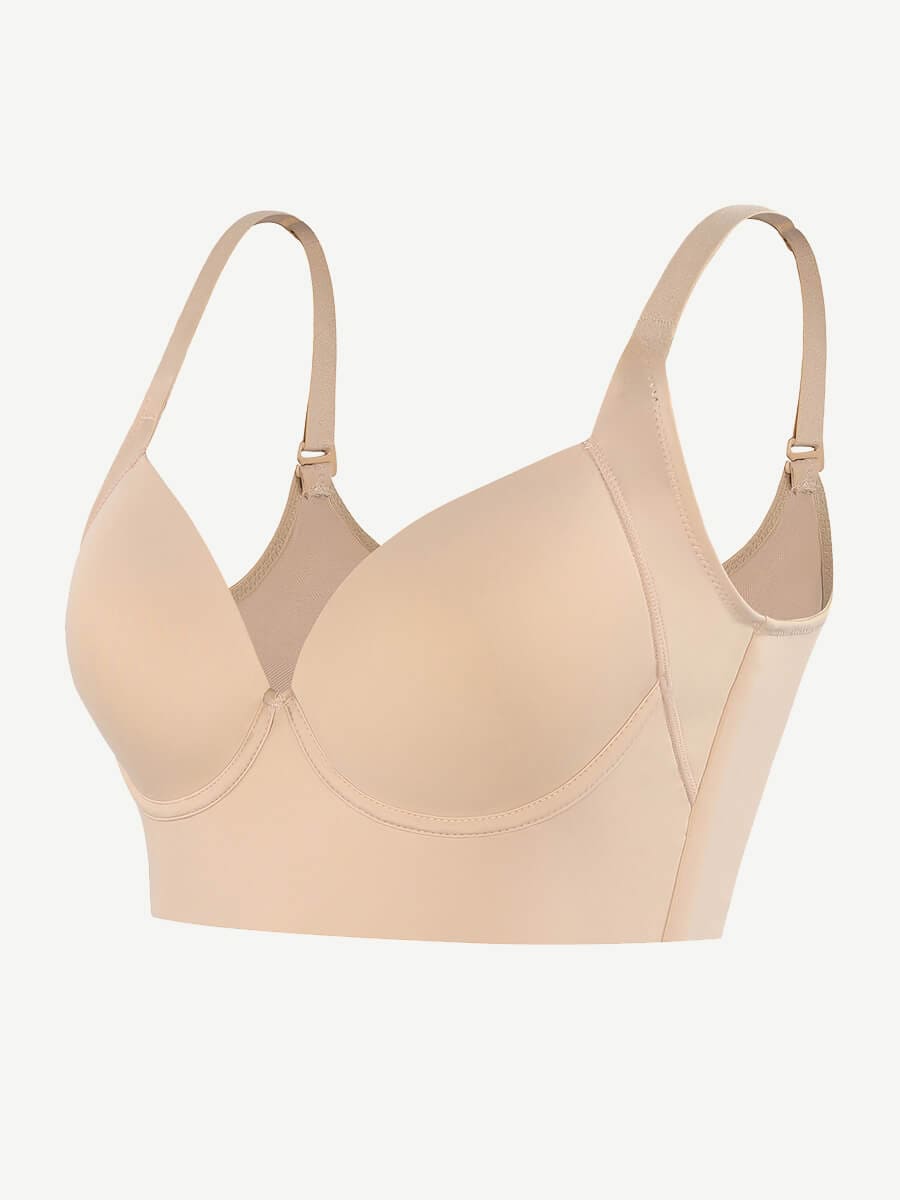Women's Full-Coverage Bra – Underwire Push-Up Sculpting Skin Like Bra