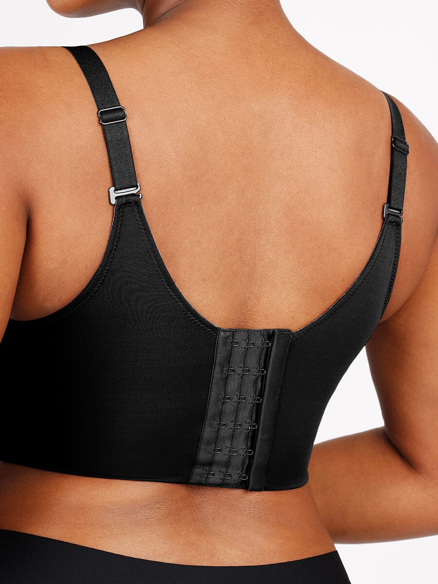 Women's Full-Coverage Bra – Underwire Push-Up Sculpting & Back-Fat Control