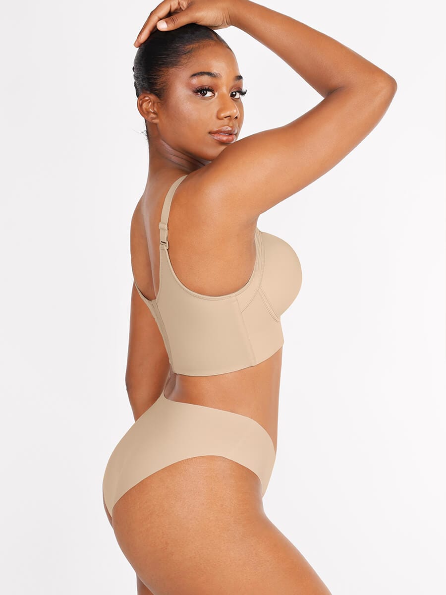 Women's Full-Coverage Bra – Underwire Push-Up Sculpting Skin Like Bra
