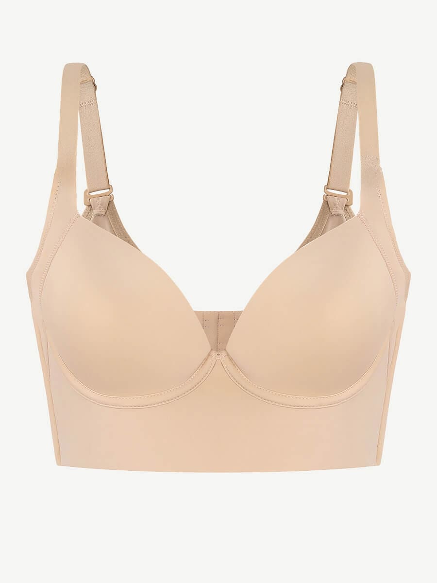 Women's Full-Coverage Bra – Underwire Push-Up Sculpting Skin Like Bra