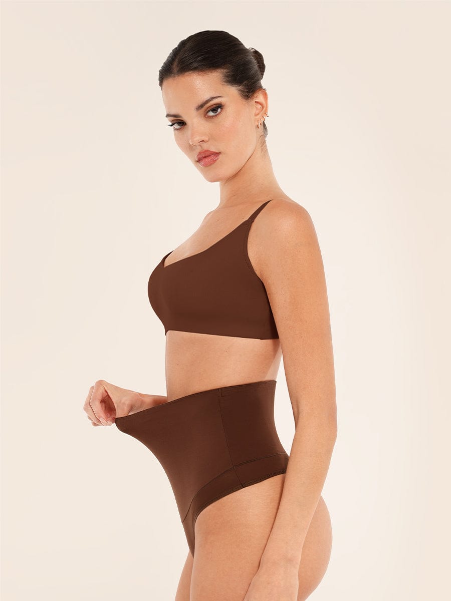 Women's Bralette – Seamless Underarm Smoothing V-Neck with Adjustable Straps