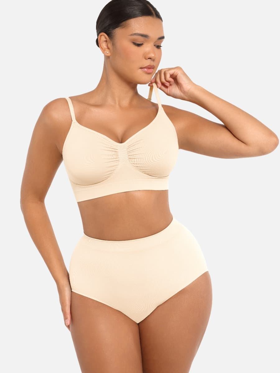 Women's Shaping Bra – Wireless Supportive Design with Adjustable Straps