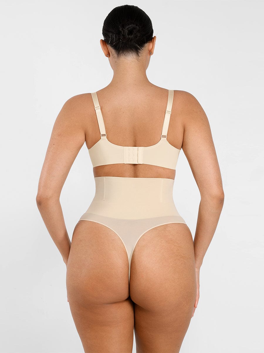 Women's Seamless Thong Panties – Eco-Friendly Smooth Shaping Shapewear