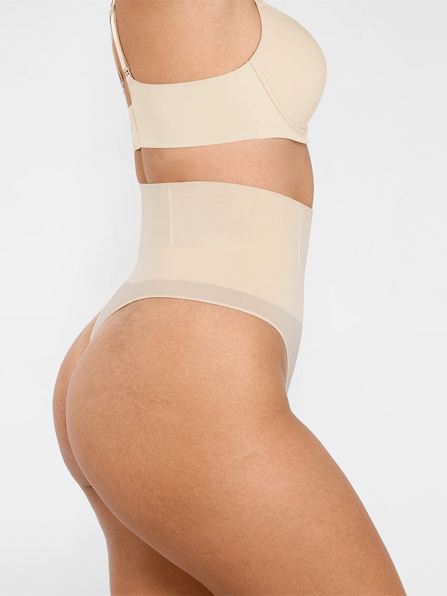 Women's Seamless Thong Panties – Eco-Friendly Smooth Shaping Shapewear