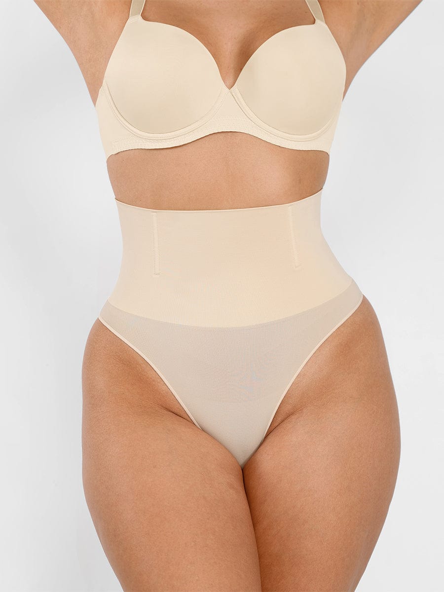 Women's Seamless Thong Panties – Eco-Friendly Smooth Shaping Shapewear