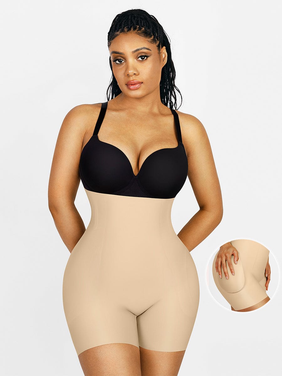 Women's Butt-Lifting Shorts – High-Waisted Air Slim with Removable Hip Pads