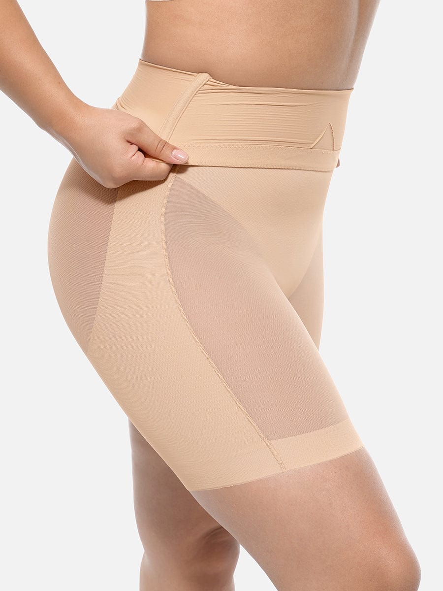 Women's Shaper Shorts – High-Waisted Butt-Lifting & Slimming Mid-Thigh