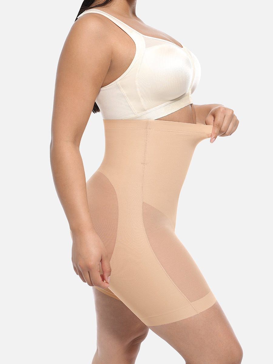 Women's Shaper Shorts – High-Waisted Butt-Lifting & Slimming Mid-Thigh