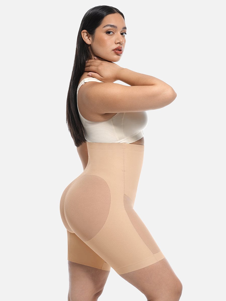 Women's Shaper Shorts – High-Waisted Butt-Lifting & Slimming Mid-Thigh