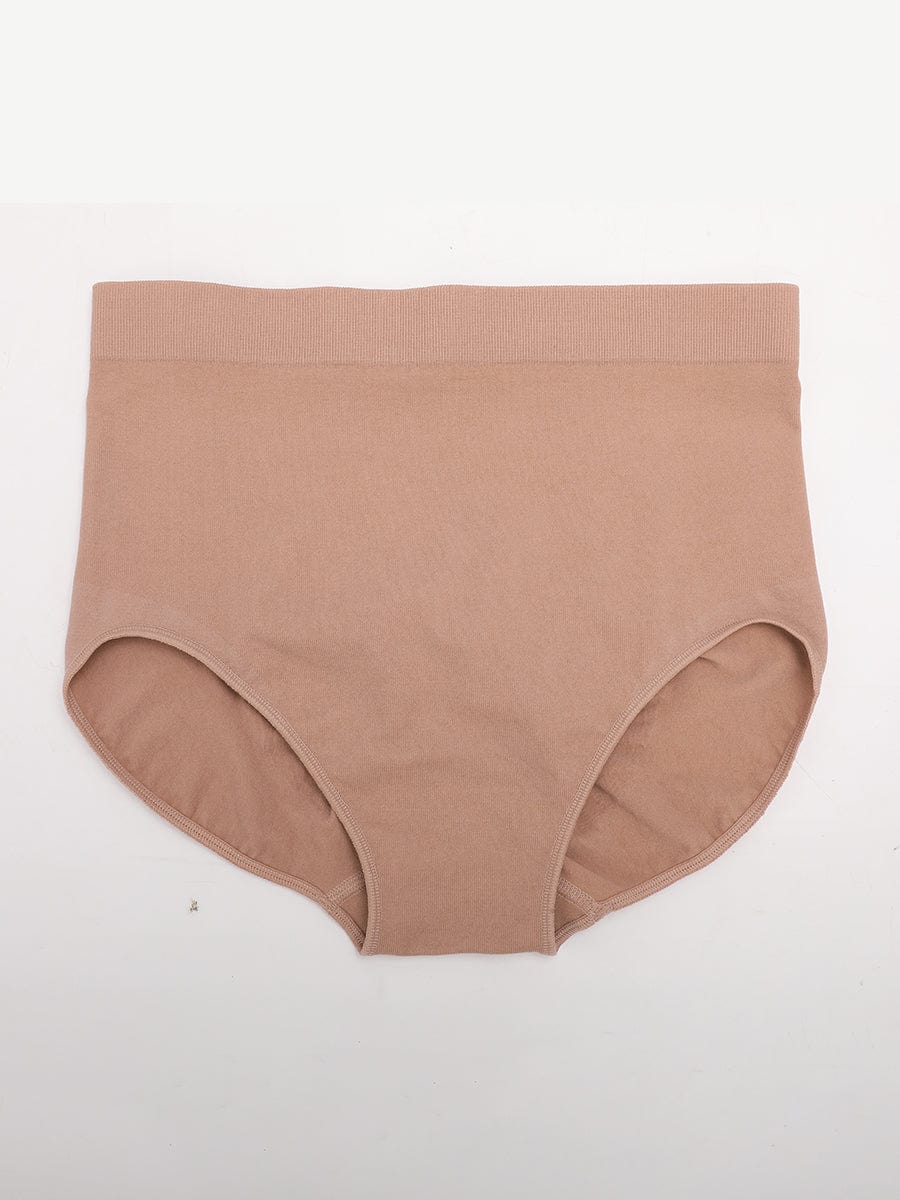 Women's High-Waist Briefs – Seamless Tummy Control & Antibacterial Hip Shapewear