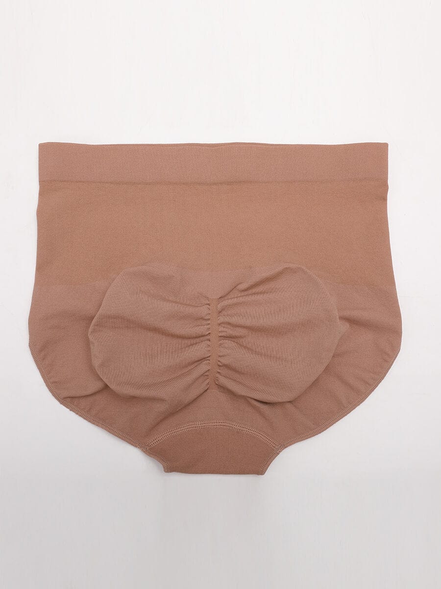 Women's High-Waist Briefs – Seamless Tummy Control & Antibacterial Hip Shapewear