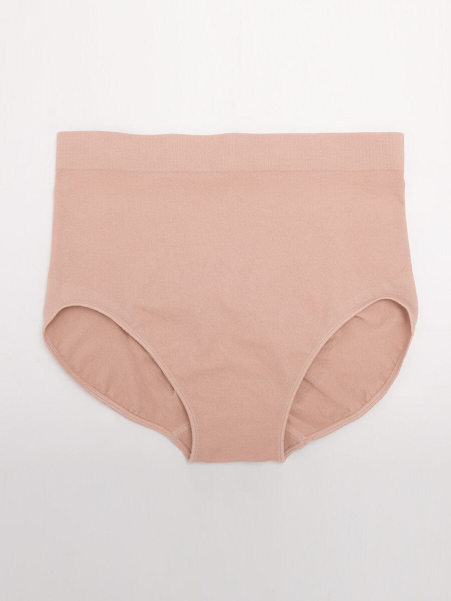 Women's High-Waist Briefs – Seamless Tummy Control & Antibacterial Hip Shapewear