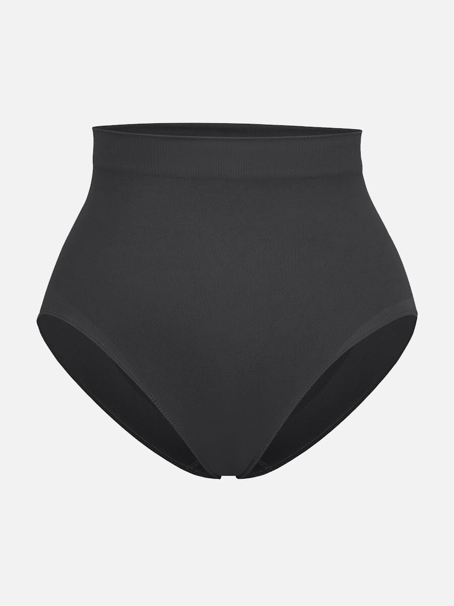 Women's High-Waist Briefs – Seamless Tummy Control & Antibacterial Hip Shapewear