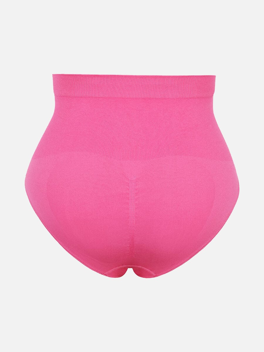 Women's High-Waist Briefs – Seamless Tummy Control & Antibacterial Hip Shapewear