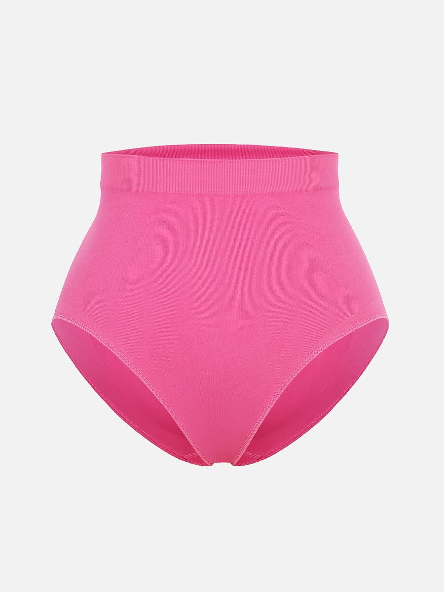Women's High-Waist Briefs – Seamless Tummy Control & Antibacterial Hip Shapewear
