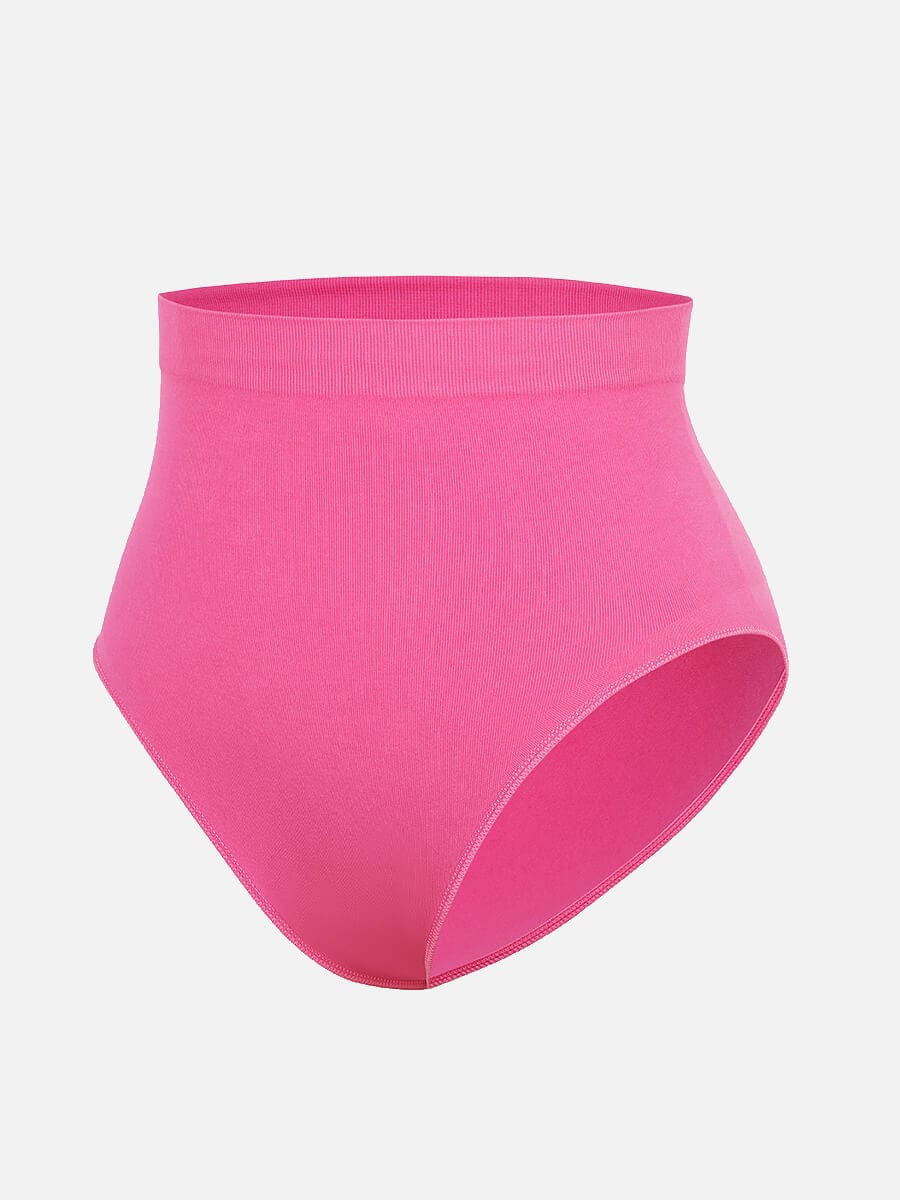 Women's High-Waist Briefs – Seamless Tummy Control & Antibacterial Hip Shapewear