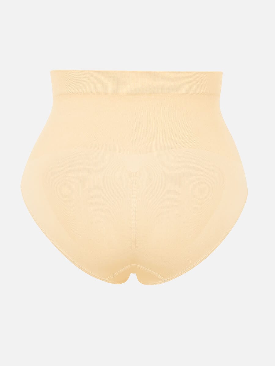 Women's High-Waist Briefs – Seamless Tummy Control & Antibacterial Hip Shapewear