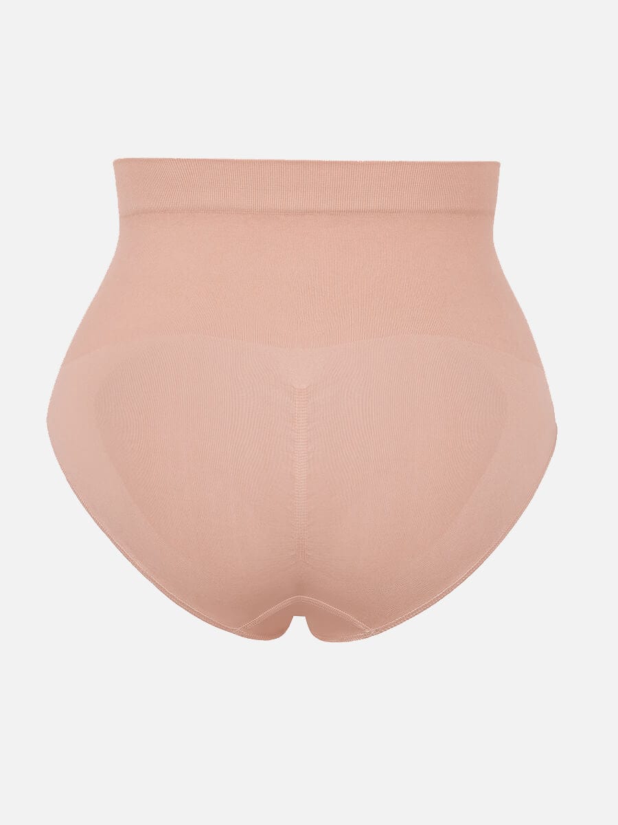 Women's High-Waist Briefs – Seamless Tummy Control & Antibacterial Hip Shapewear