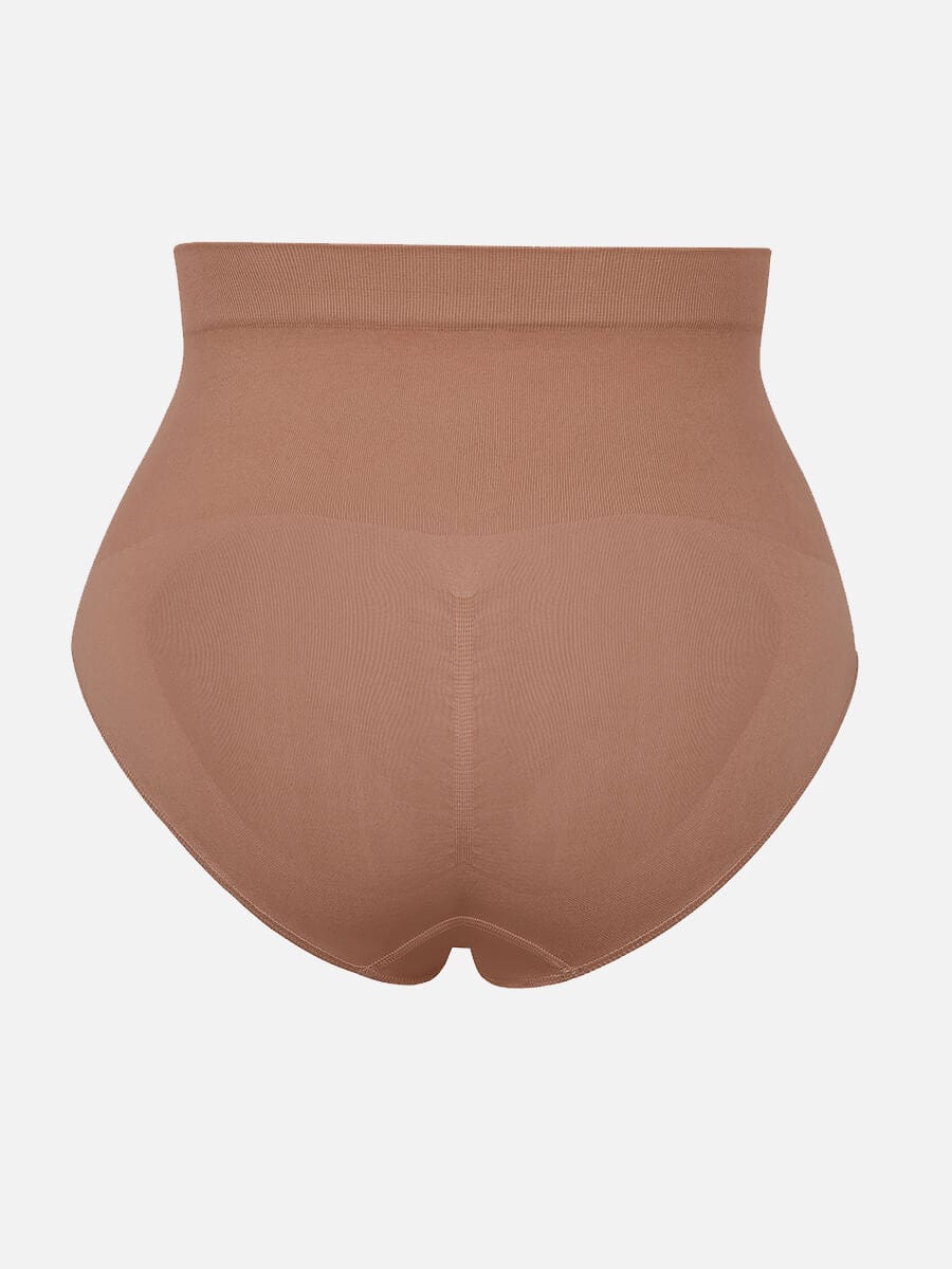 Women's High-Waist Briefs – Seamless Tummy Control & Antibacterial Hip Shapewear