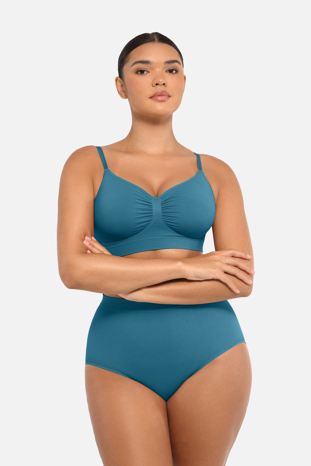 Women's High-Waist Briefs – Seamless Tummy Control & Antibacterial Hip Shapewear