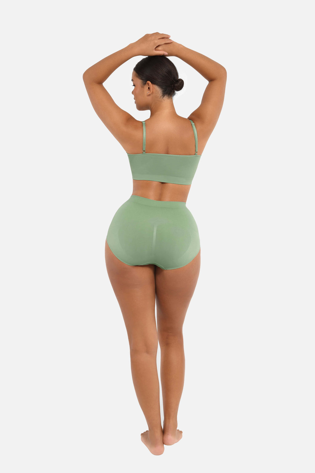 Women's High-Waist Briefs – Seamless Tummy Control & Antibacterial Hip Shapewear