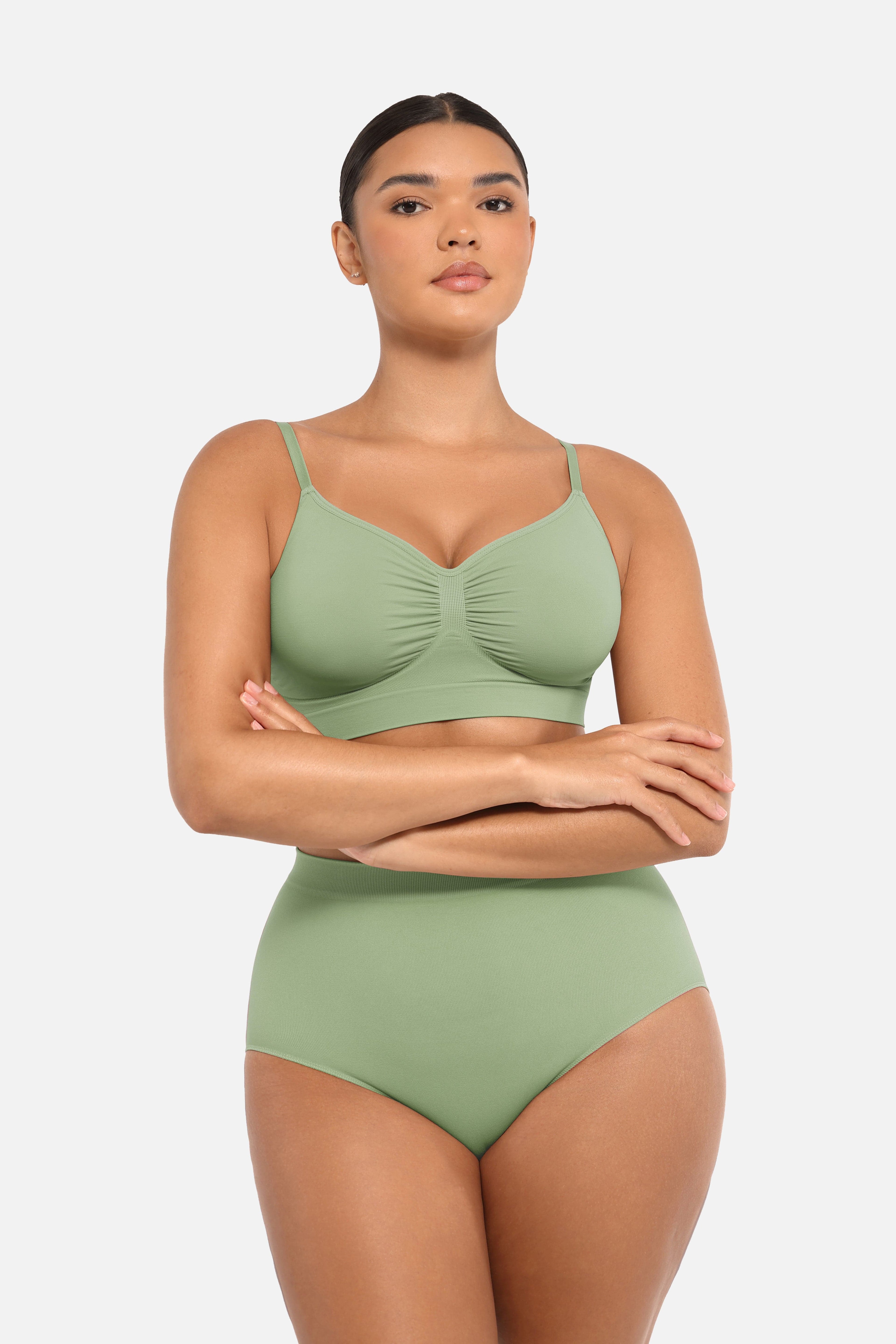 Women's High-Waist Briefs – Seamless Tummy Control & Antibacterial Hip Shapewear