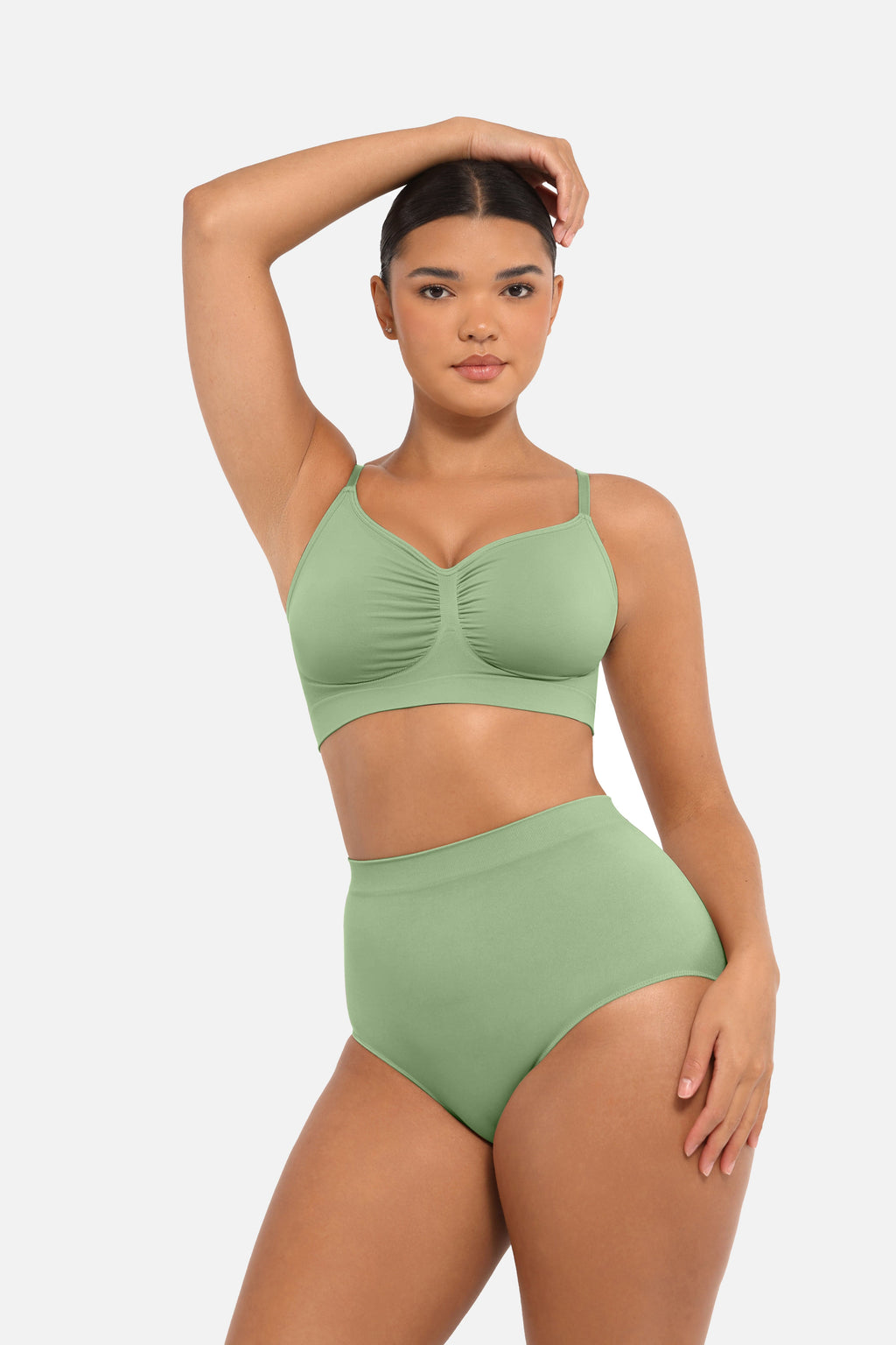 Women's High-Waist Briefs – Seamless Tummy Control & Antibacterial Hip Shapewear