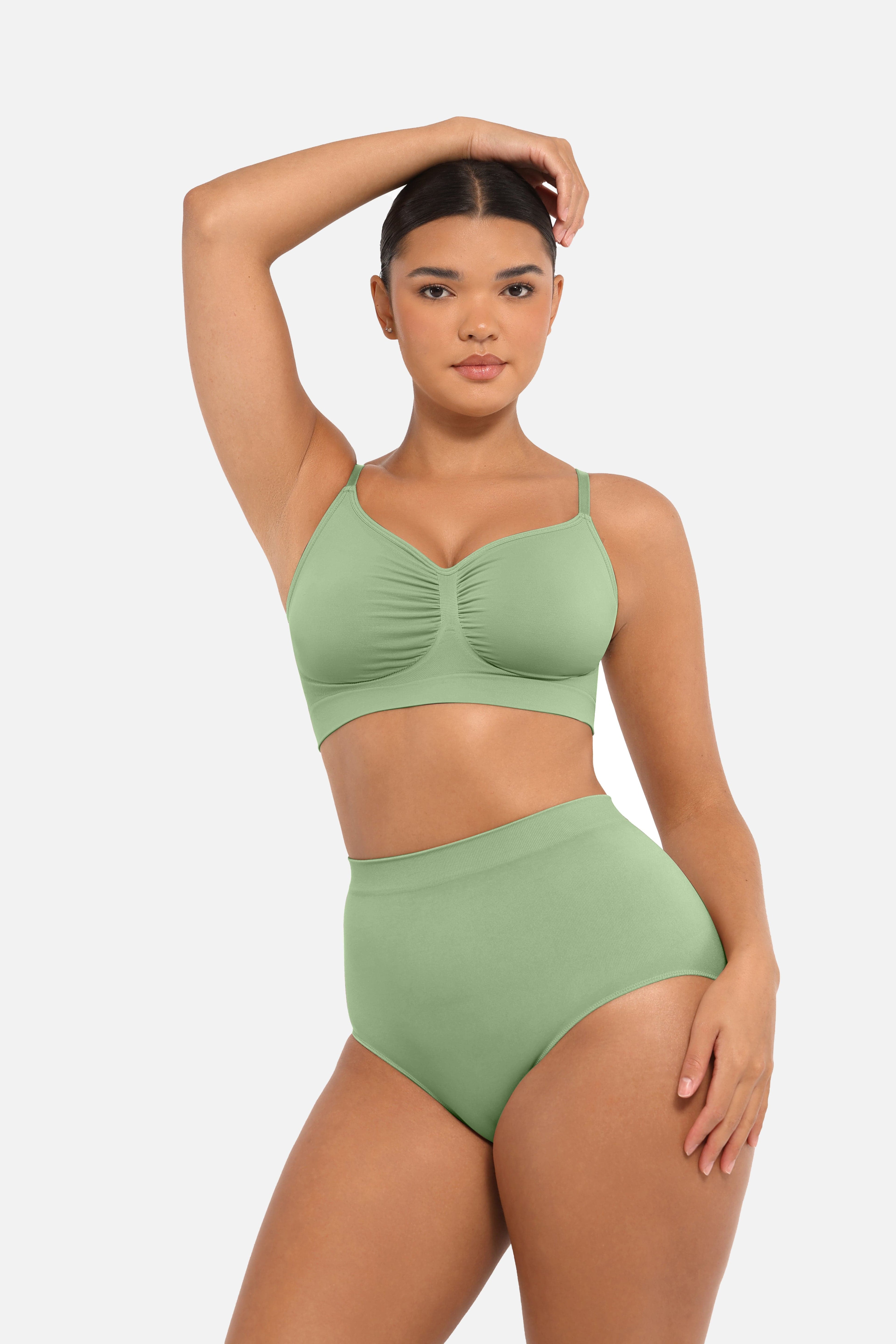 Women's High-Waist Briefs – Seamless Tummy Control & Antibacterial Hip Shapewear