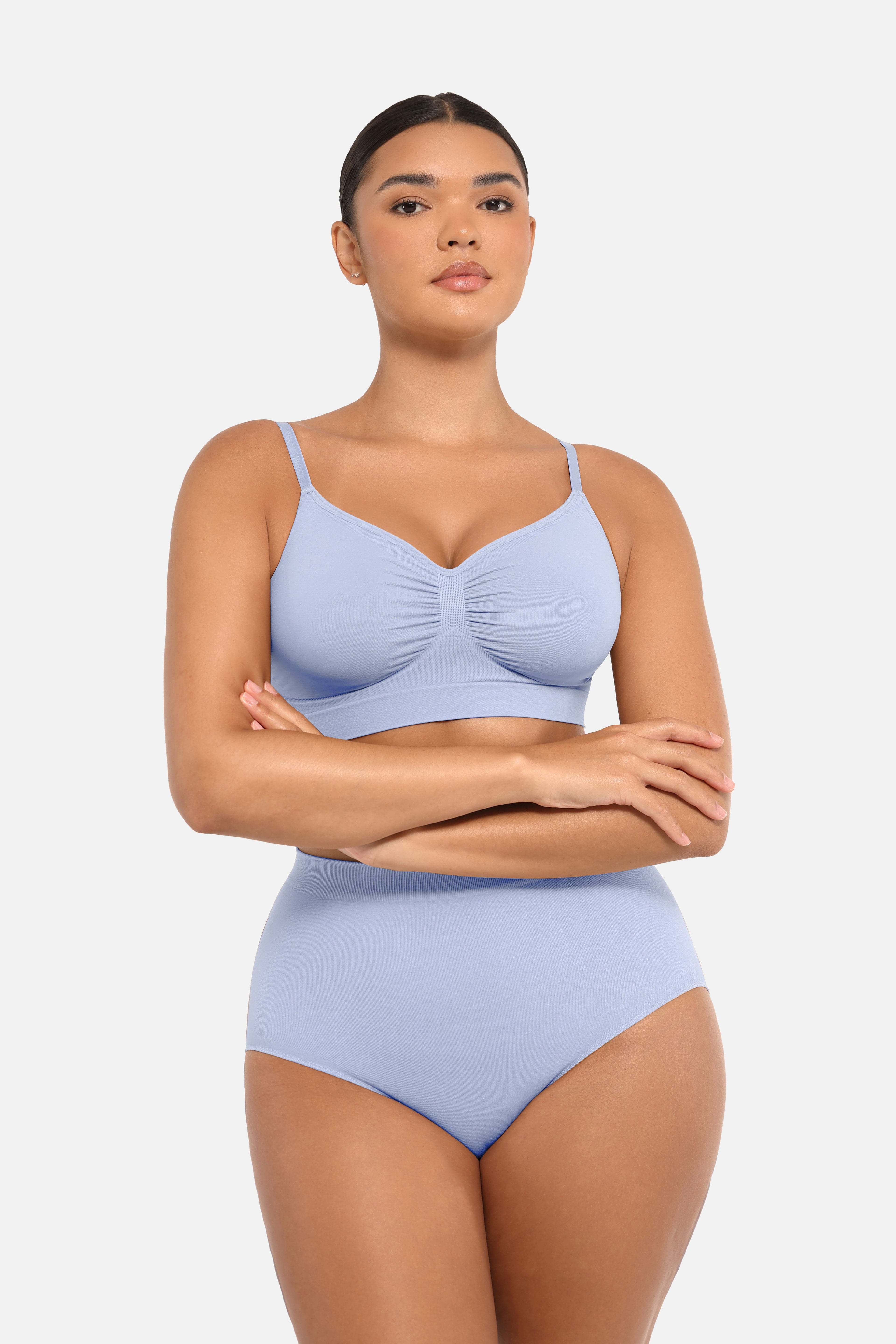 Women's High-Waist Briefs – Seamless Tummy Control & Antibacterial Hip Shapewear