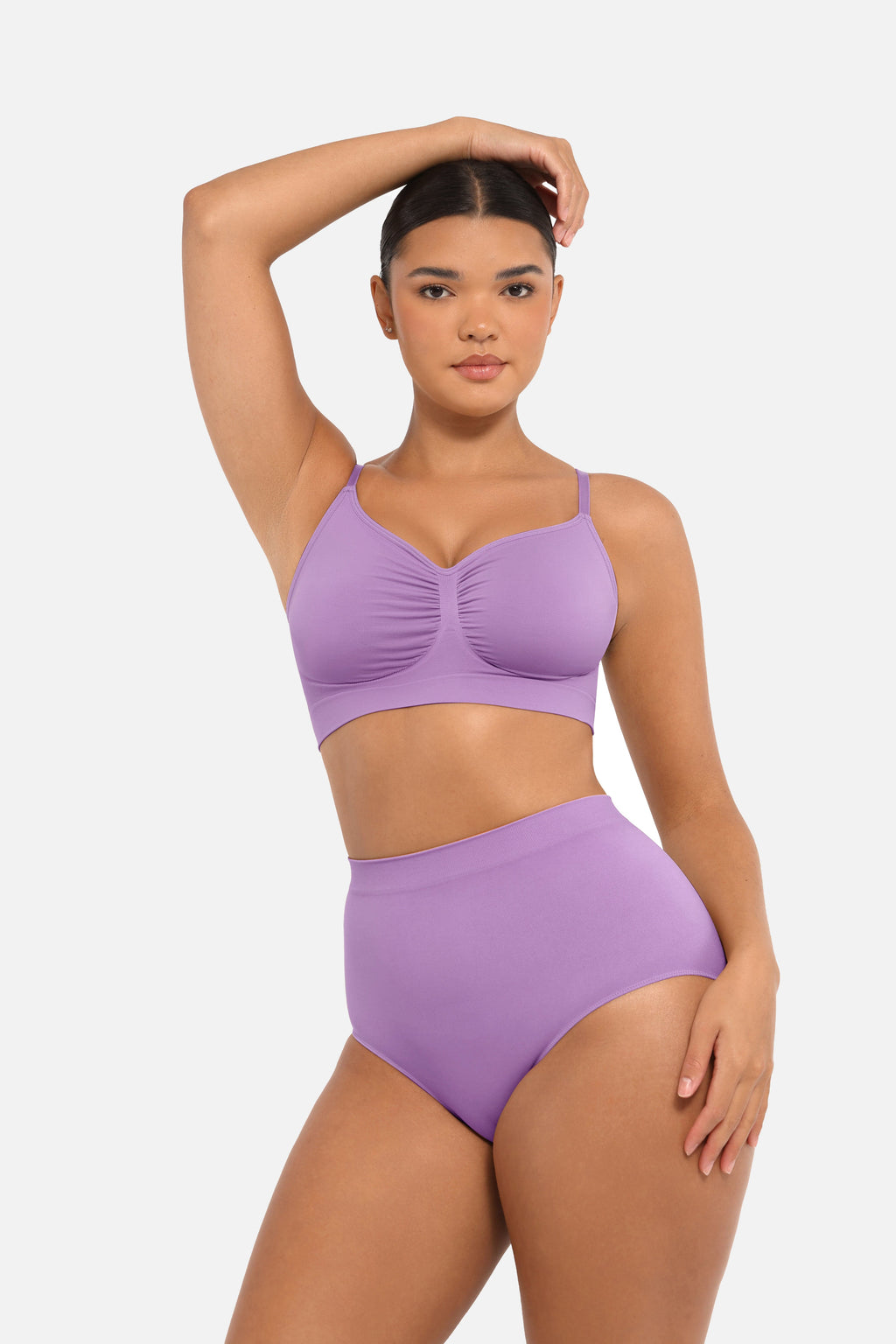 Women's High-Waist Briefs – Seamless Tummy Control & Antibacterial Hip Shapewear