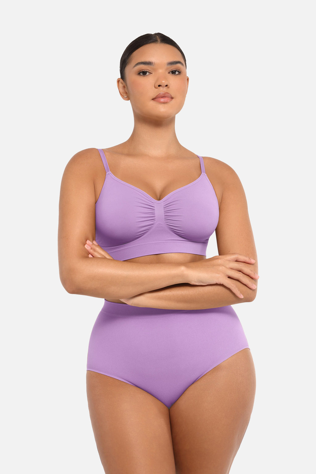 Women's High-Waist Briefs – Seamless Tummy Control & Antibacterial Hip Shapewear