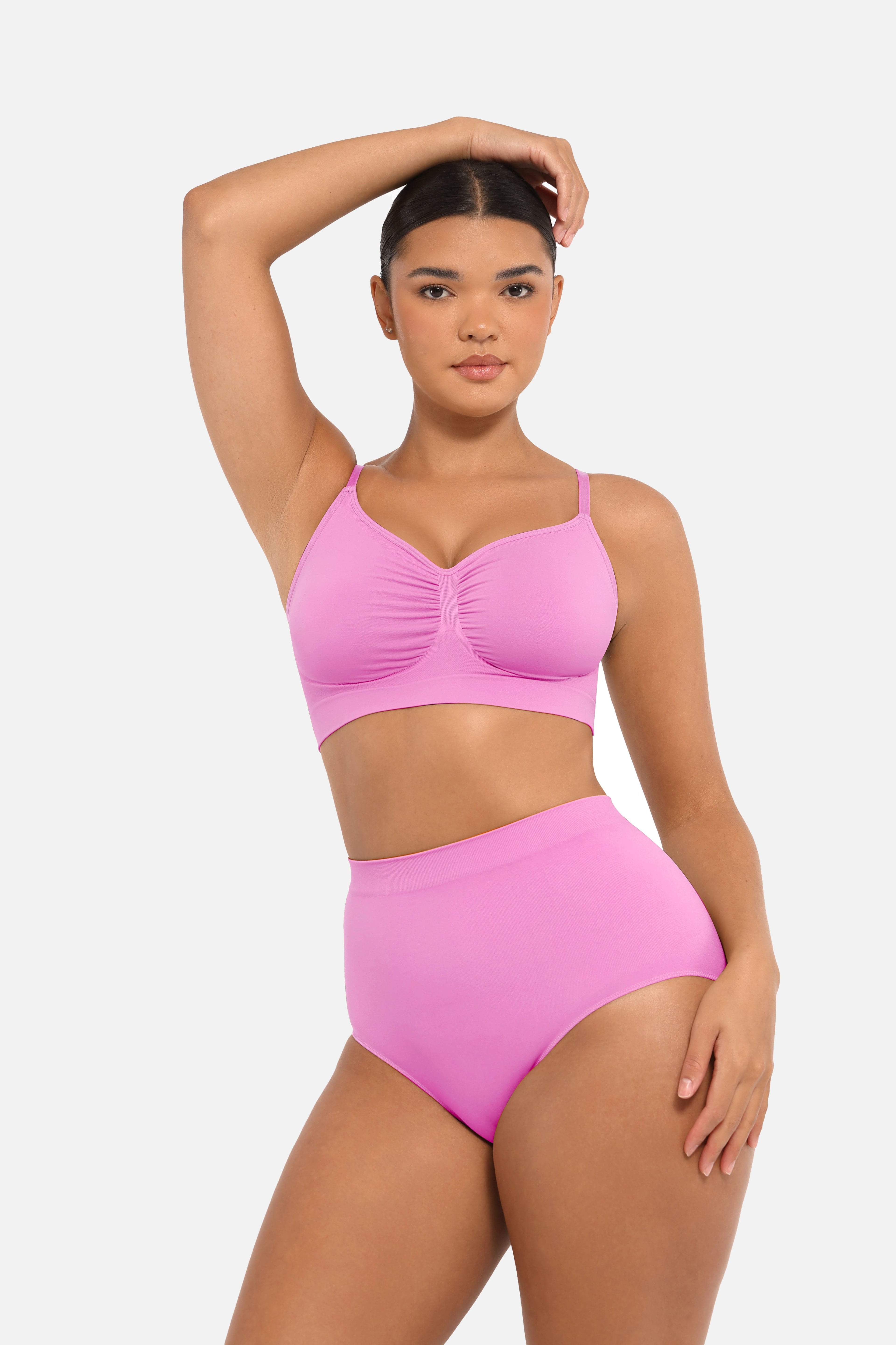 Women's High-Waist Briefs – Seamless Tummy Control & Antibacterial Hip Shapewear