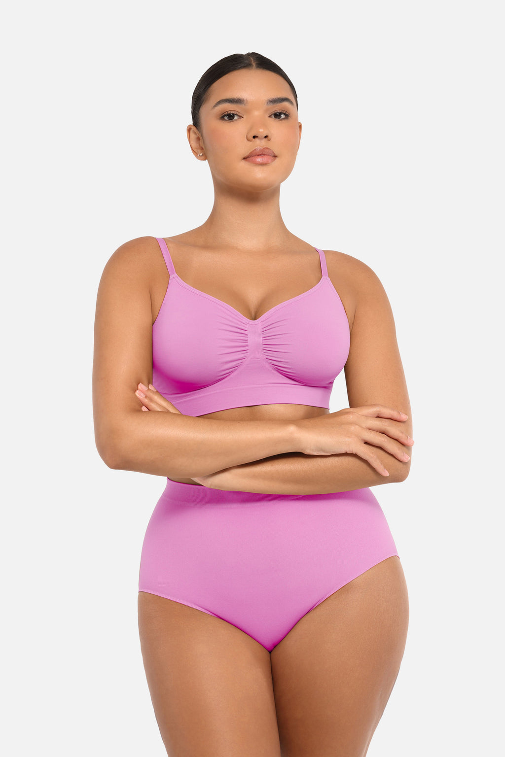 Women's High-Waist Briefs – Seamless Tummy Control & Antibacterial Hip Shapewear