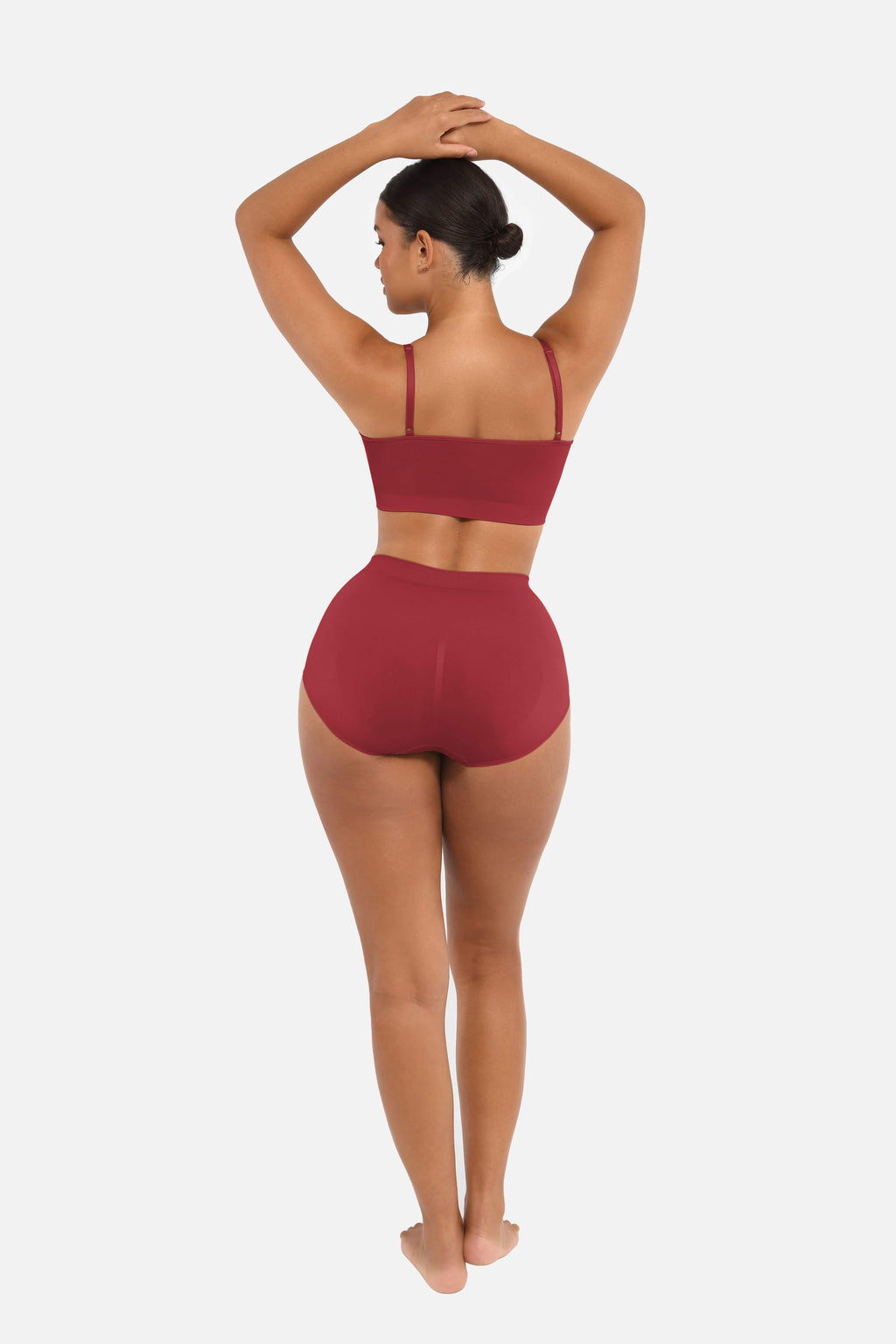 Women's High-Waist Briefs – Seamless Tummy Control & Antibacterial Hip Shapewear