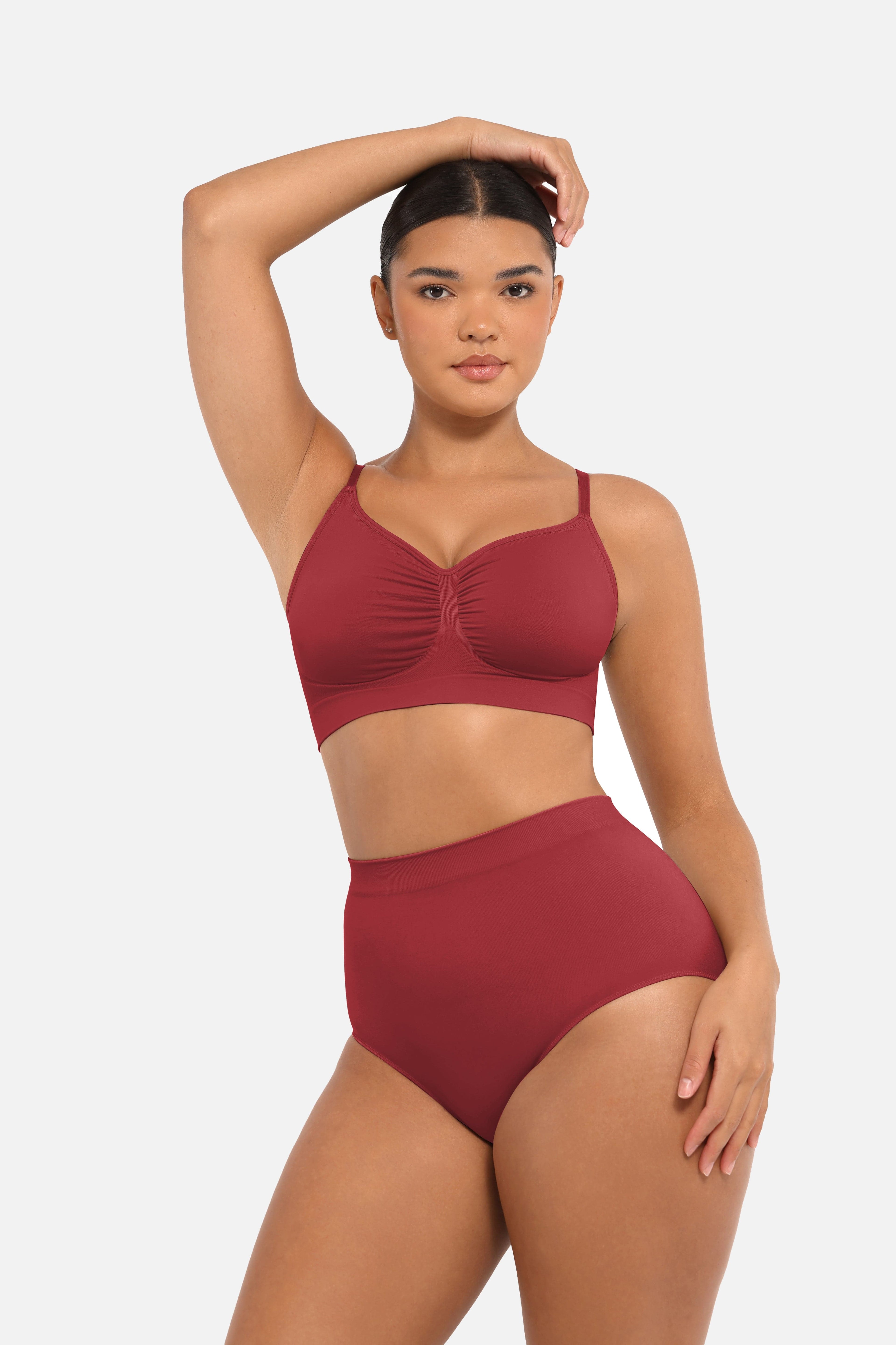 Women's High-Waist Briefs – Seamless Tummy Control & Antibacterial Hip Shapewear