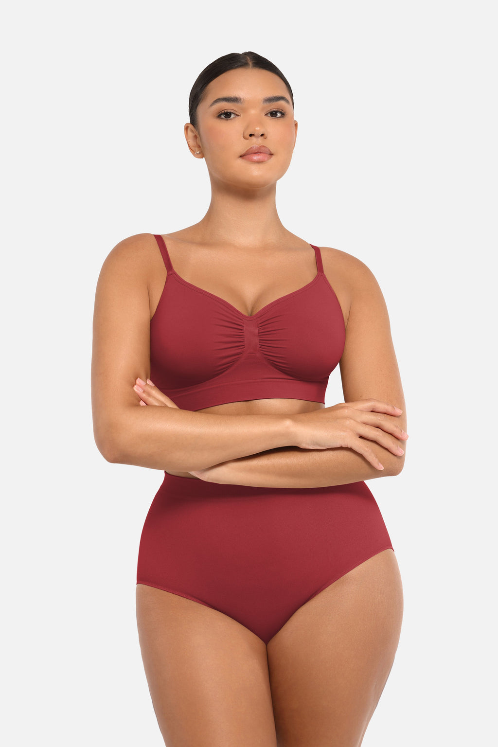 Women's High-Waist Briefs – Seamless Tummy Control & Antibacterial Hip Shapewear