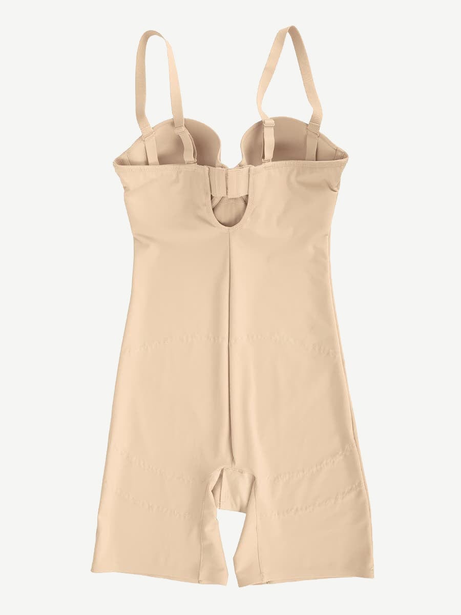 Women's Bodysuit – Back-Smoothing Underwire Push-Up Strapless Shapewear