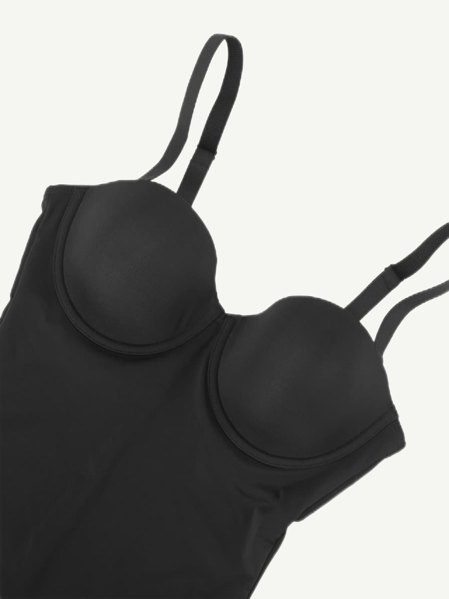 Women's Bodysuit – Back-Smoothing Underwire Push-Up Strapless Shapewear