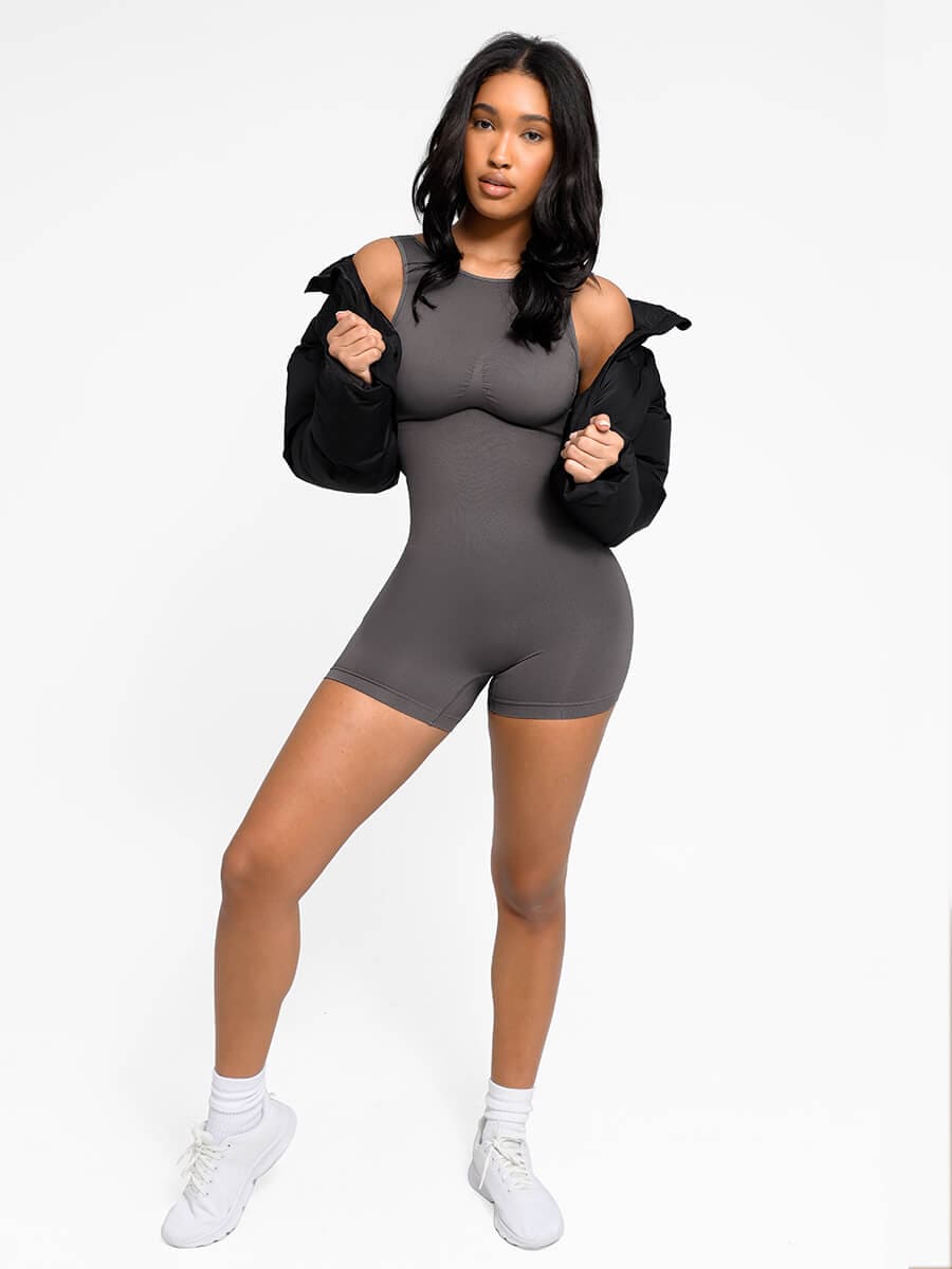 Women's Shapewear – Round Neck Seamless U-Back with Removable Cups