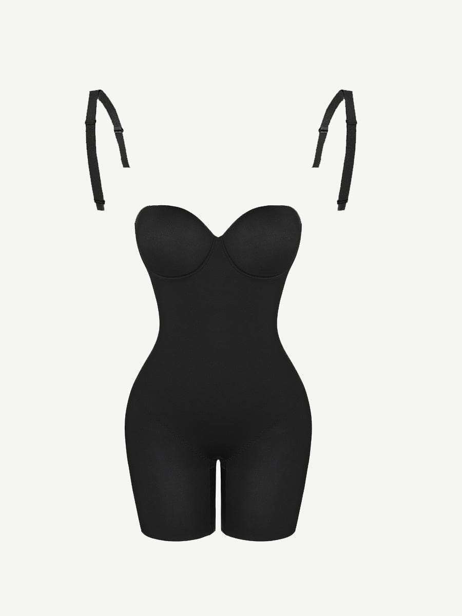 Women's Bodysuit – Back-Smoothing Underwire Push-Up Strapless Shapewear