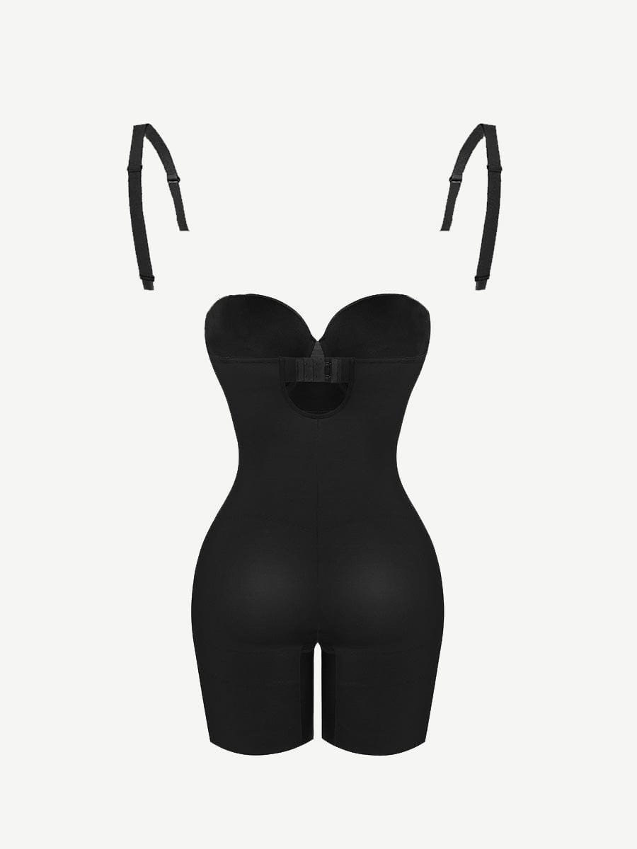 Women's Bodysuit – Back-Smoothing Underwire Push-Up Strapless Shapewear