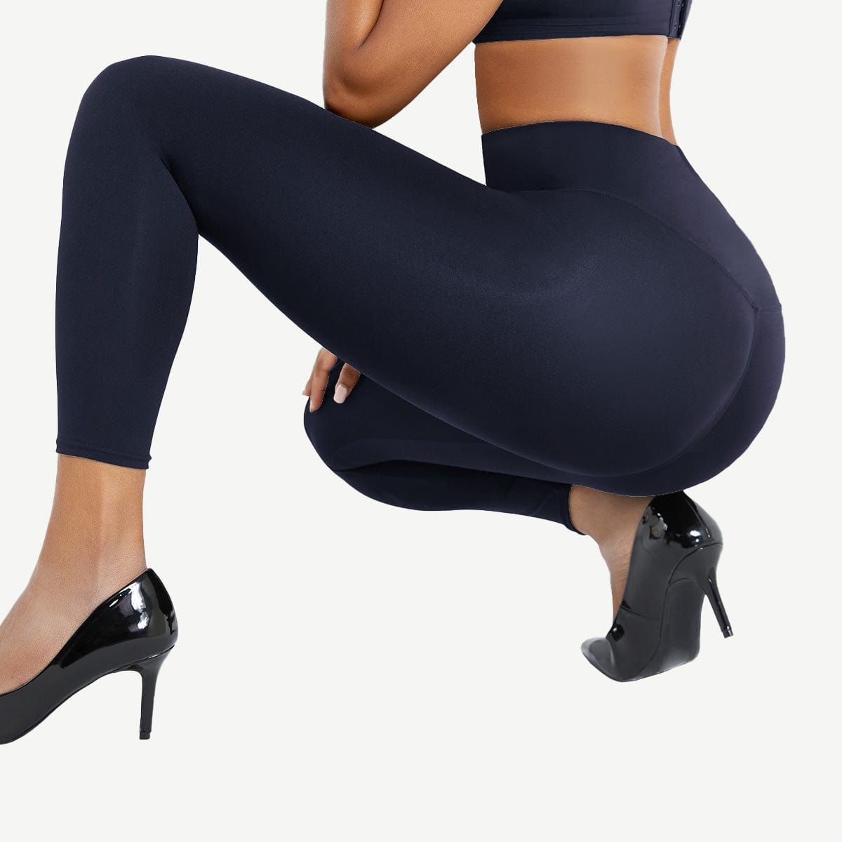 Women's Full-Length Sculpting Leggings – High-Waisted Tummy Control Shapewear